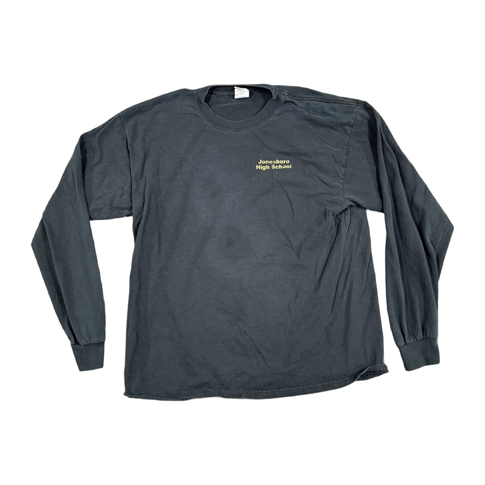Gildan Jonesboro High School Golden Hurricane Long Sleeve Shirt XL Black 2611